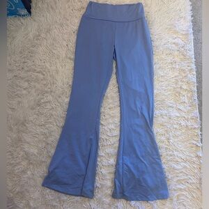 Shein light blue flare, leggings, size medium